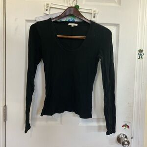 Z Supply Black Long Sleeve Top